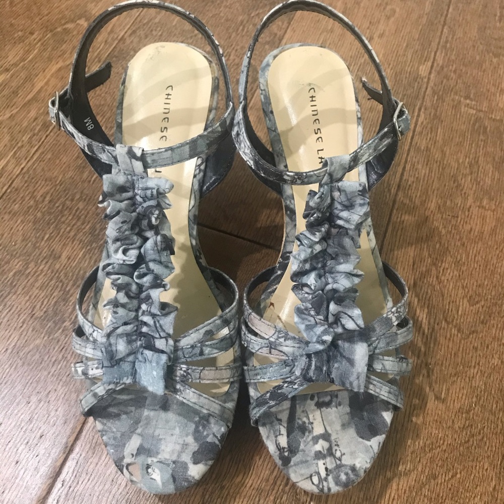 Chinese laundry camo wedges